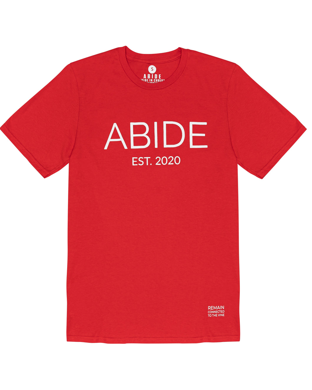 ABIDE Short Sleeve Tee- Red/White