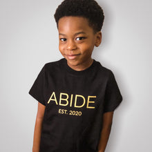 Load image into Gallery viewer, ABIDE Toddler Black/Wheat Short Sleeve Tee
